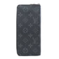 LOUIS VUITTON Long Wallet Purse M62295 Monogram Eclipse black Zippy wallet ã» Vertical