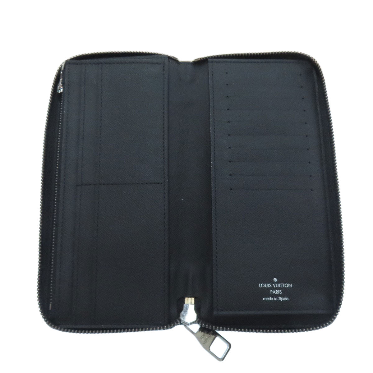 LOUIS VUITTON Long Wallet Purse M62295 Monogram Eclipse black Zippy wallet ã» Vertical