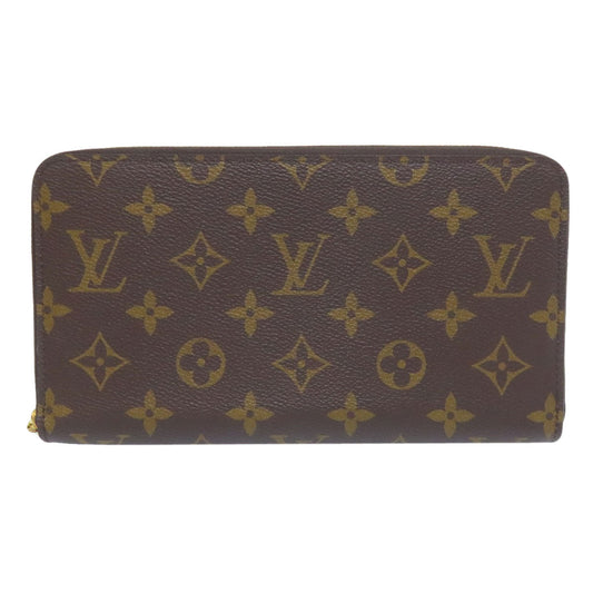 LOUIS VUITTON Long Wallet Purse M62581 Monogram canvas Brown Zippy Organizer
