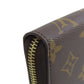LOUIS VUITTON Long Wallet Purse M62581 Monogram canvas Brown Zippy Organizer