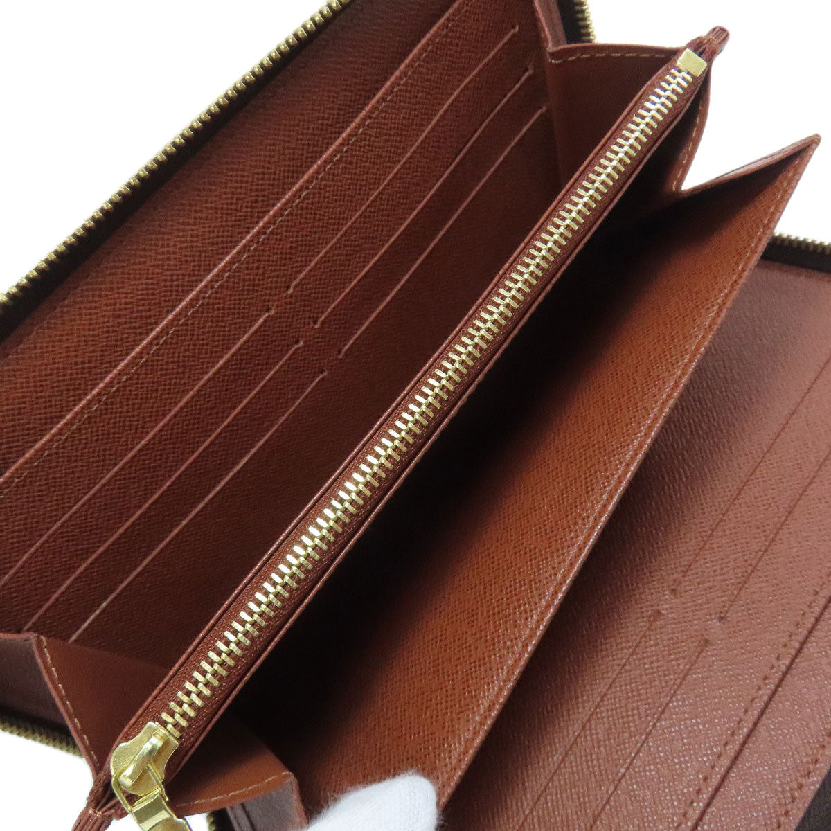LOUIS VUITTON Long Wallet Purse M62581 Monogram canvas Brown Zippy Organizer