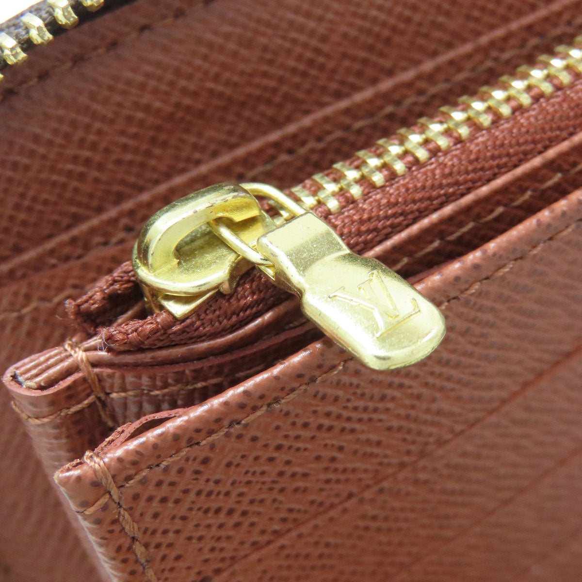 LOUIS VUITTON Long Wallet Purse M62581 Monogram canvas Brown Zippy Organizer