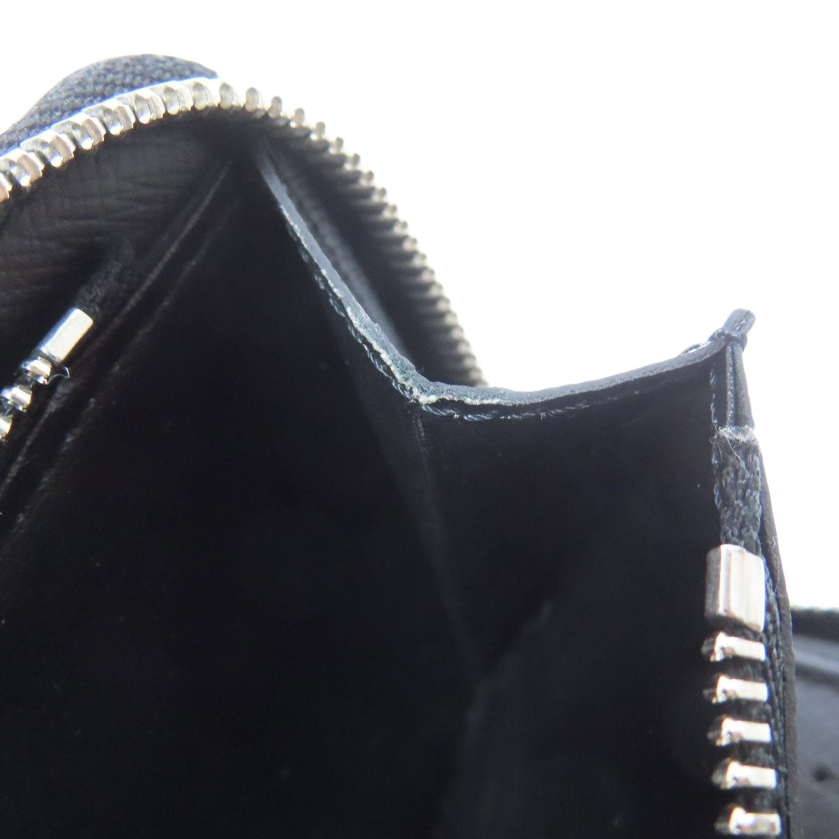 LOUIS VUITTON Long Wallet Purse Damier canvas black Zippy wallet ã» Vertical