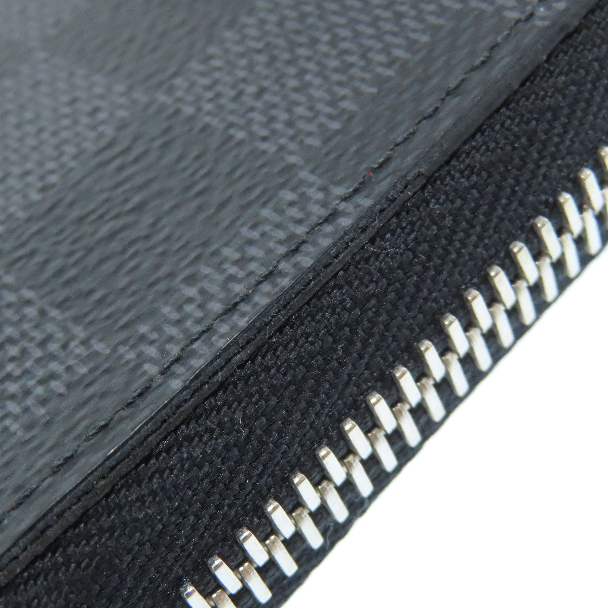 LOUIS VUITTON Long Wallet Purse Damier canvas black Zippy wallet ã» Vertical
