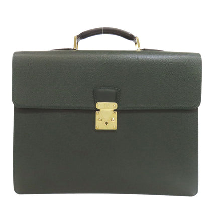 LOUIS VUITTON Business bag M30034 Taiga Leather green Moscova