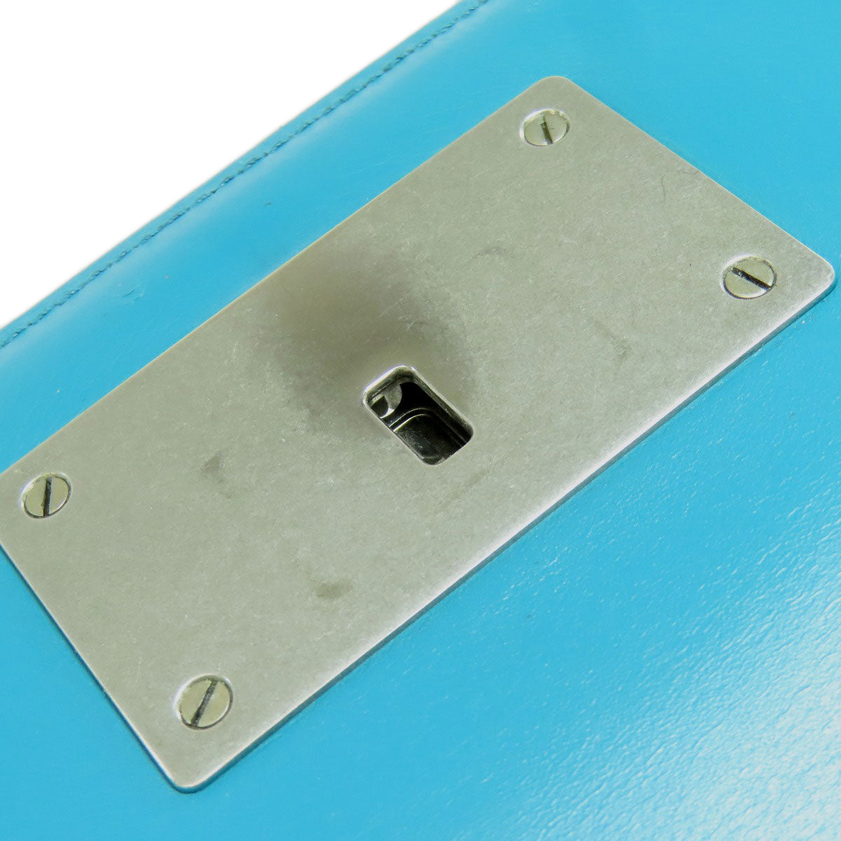 PRADA Shoulder Bag leather green ChainShoulder