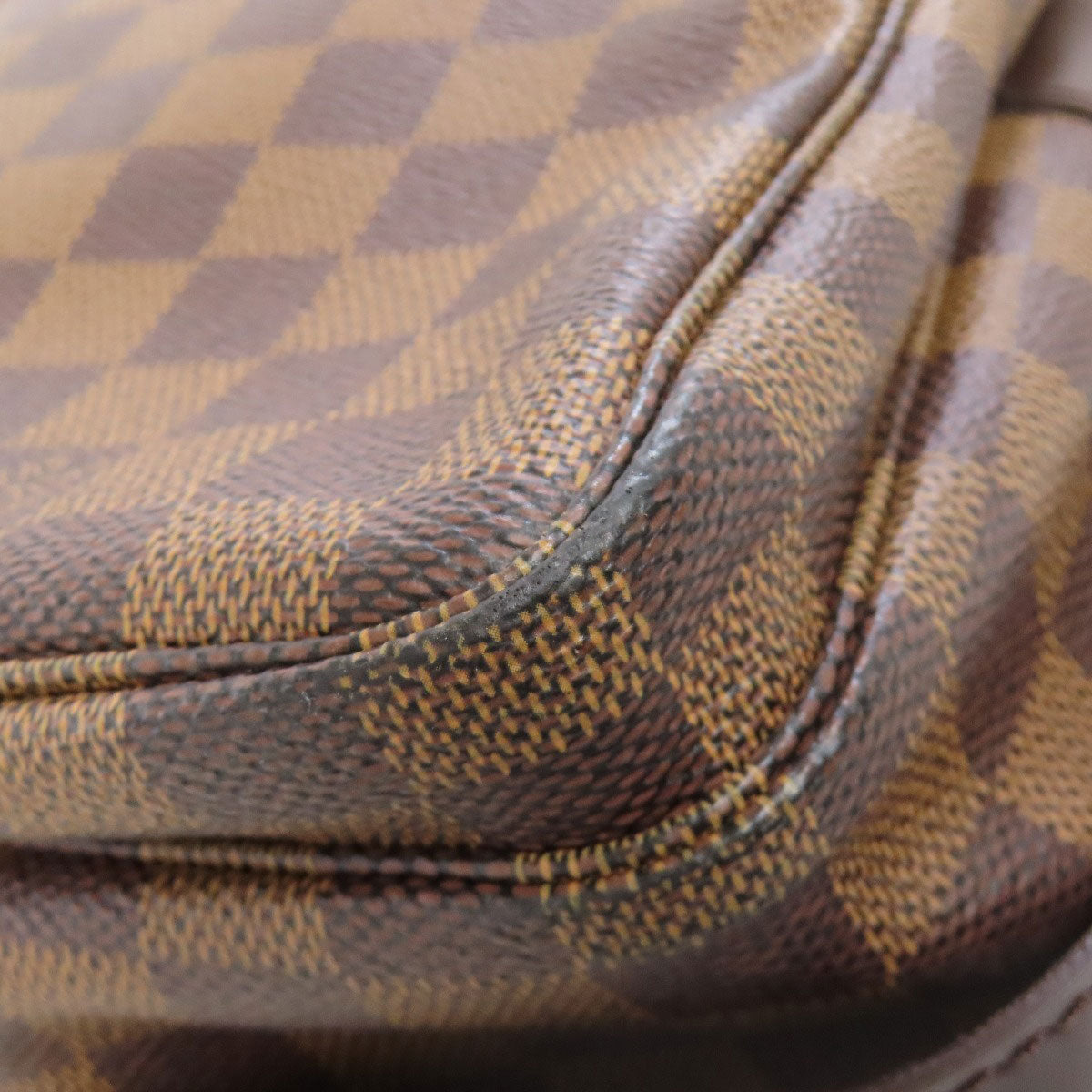 LOUIS VUITTON Shoulder Bag N45255 Damier canvas Brown Naviglio