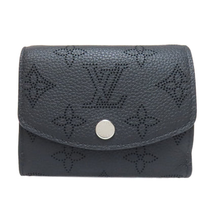 LOUIS VUITTON Bifold Wallet M67498 Mahina leather black Portefeuille Iris XS