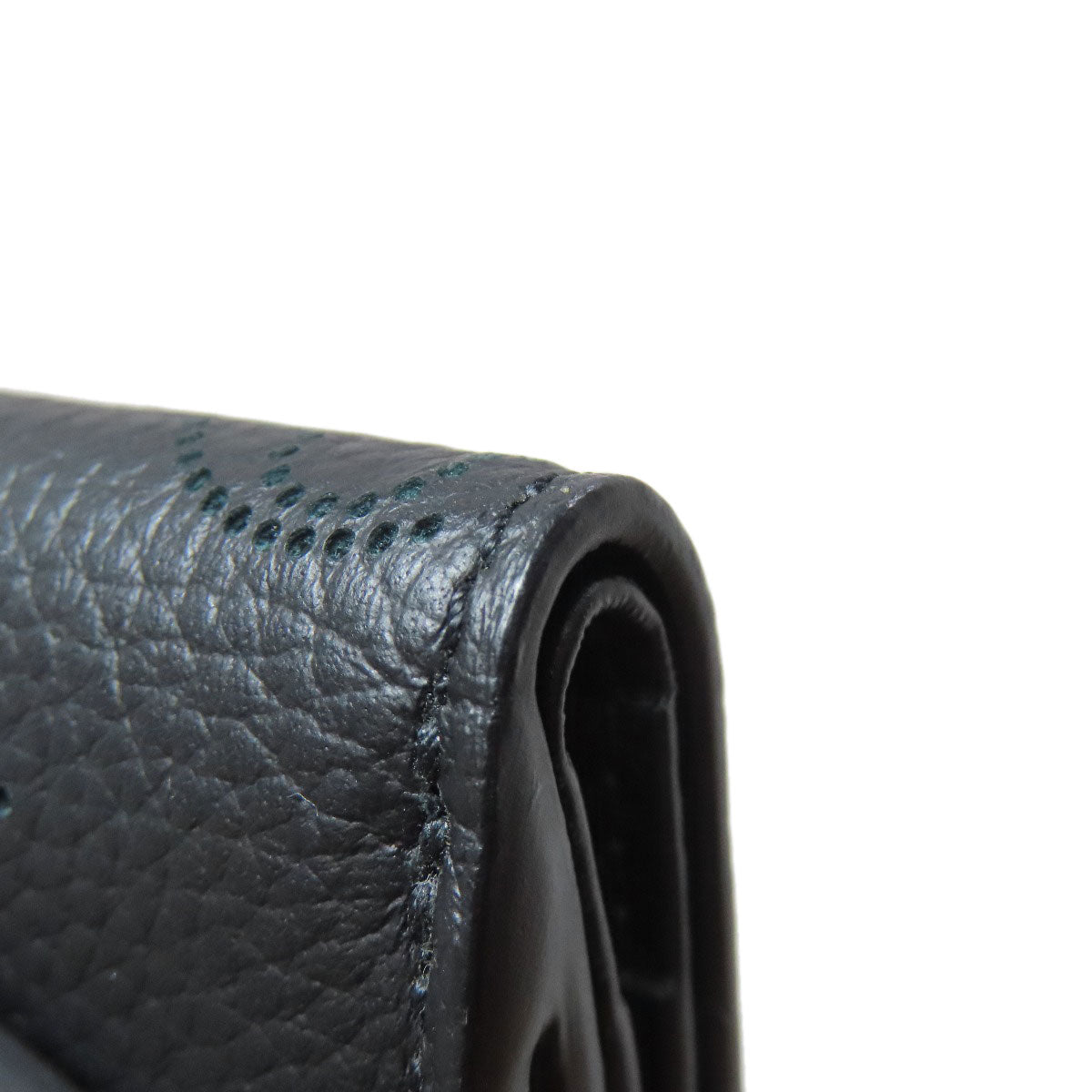 LOUIS VUITTON Bifold Wallet M67498 Mahina leather black Portefeuille Iris XS