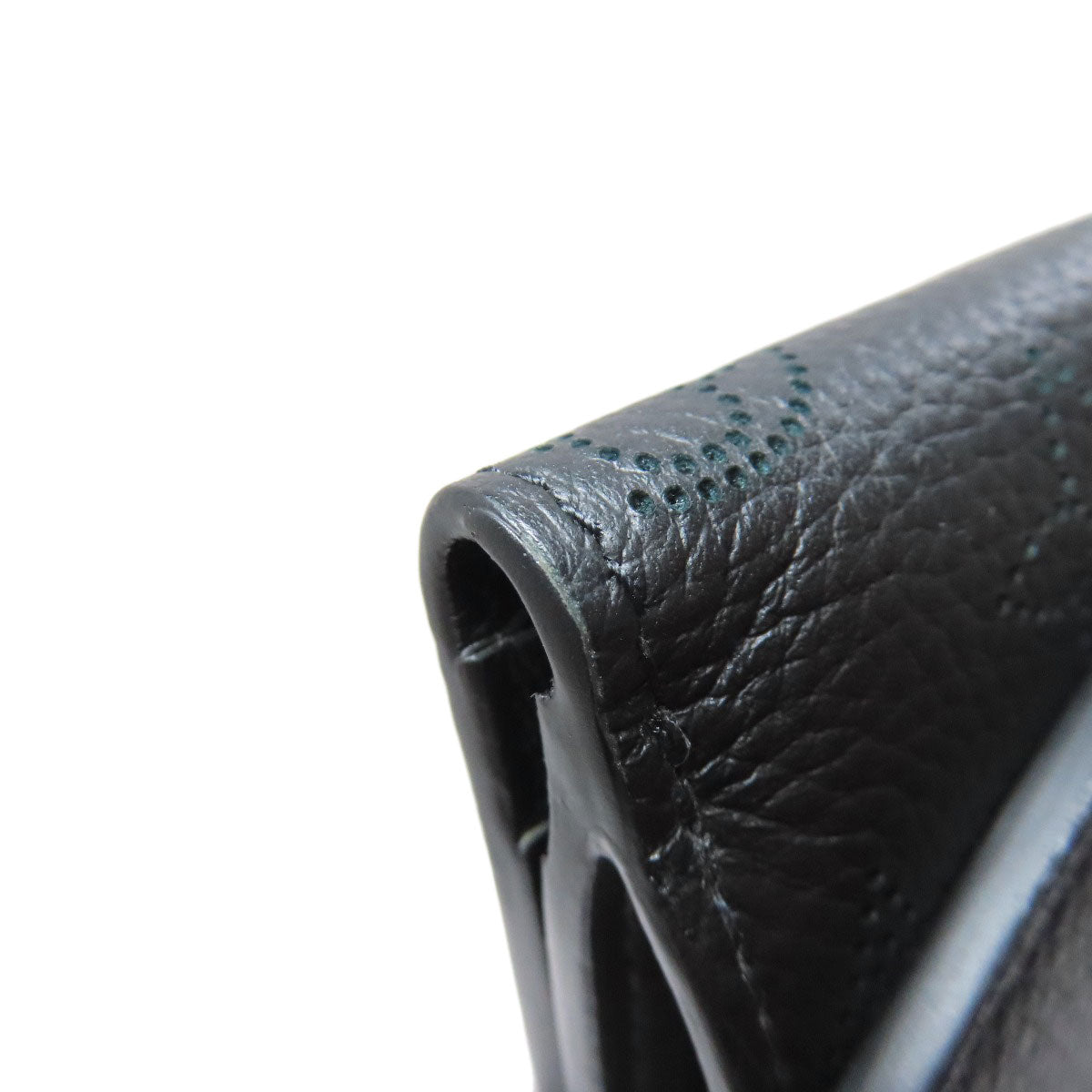 LOUIS VUITTON Bifold Wallet M67498 Mahina leather black Portefeuille Iris XS