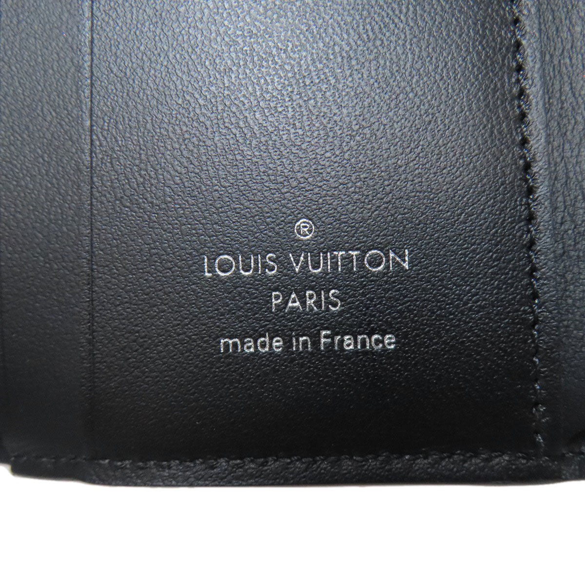 LOUIS VUITTON Bifold Wallet M67498 Mahina leather black Portefeuille Iris XS