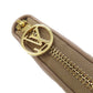 LOUIS VUITTON Long Wallet Purse M81511 lambskin Brown Zippy wallet