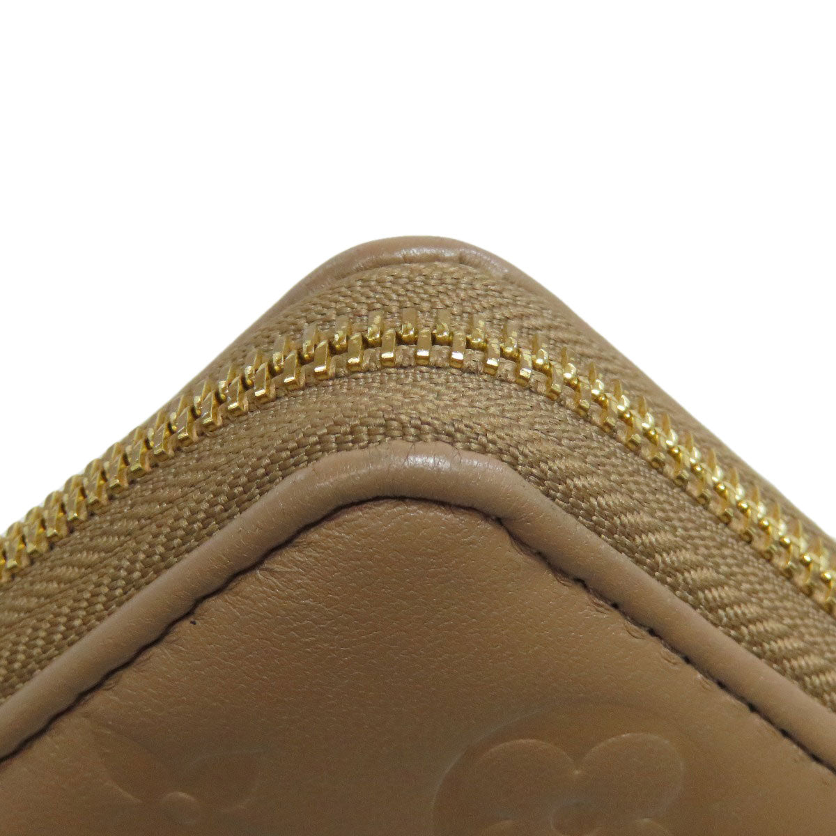 LOUIS VUITTON Long Wallet Purse M81511 lambskin Brown Zippy wallet