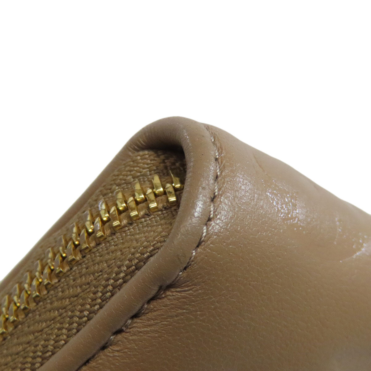 LOUIS VUITTON Long Wallet Purse M81511 lambskin Brown Zippy wallet