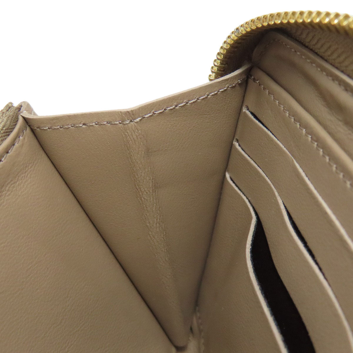 LOUIS VUITTON Long Wallet Purse M81511 lambskin Brown Zippy wallet