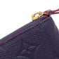 LOUIS VUITTON Long Wallet Purse M69415 Ann Platt Navy Portefeuille Clemence
