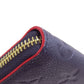 LOUIS VUITTON Long Wallet Purse M69415 Ann Platt Navy Portefeuille Clemence