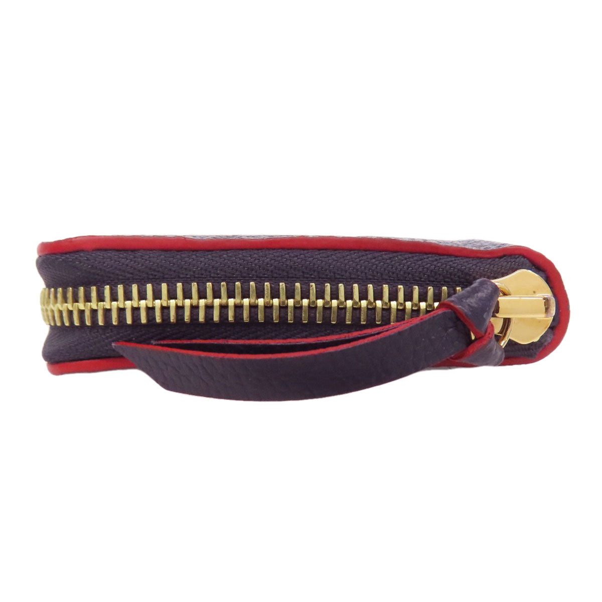 LOUIS VUITTON Long Wallet Purse M69415 Ann Platt Navy Portefeuille Clemence