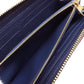 LOUIS VUITTON Long Wallet Purse M69415 Ann Platt Navy Portefeuille Clemence