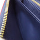 LOUIS VUITTON Long Wallet Purse M69415 Ann Platt Navy Portefeuille Clemence
