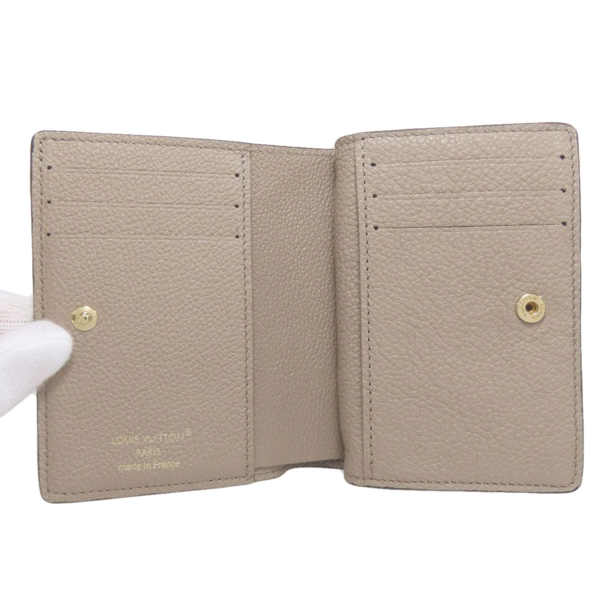 LOUIS VUITTON Bifold Wallet M82370 Ann Platt beige Portefeuille Clare