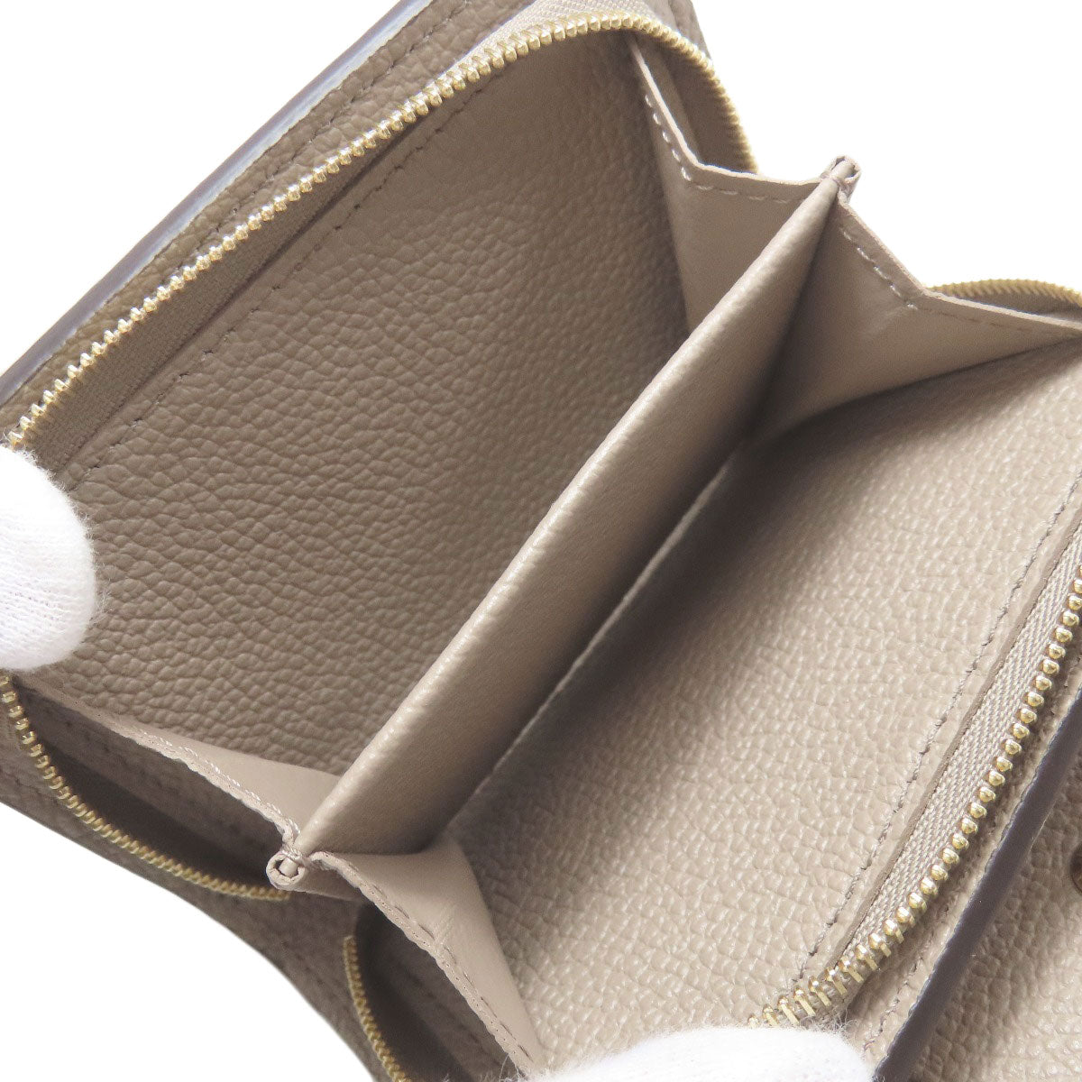 LOUIS VUITTON Bifold Wallet M82370 Ann Platt beige Portefeuille Clare