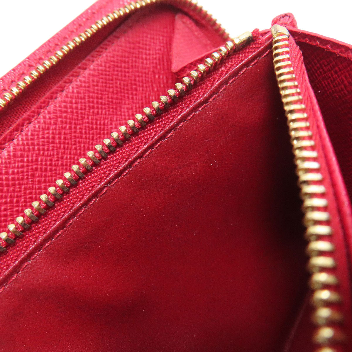 LOUIS VUITTON Long Wallet Purse M95006 Monogram canvas Brown Porto Monnaie Zip Cherry