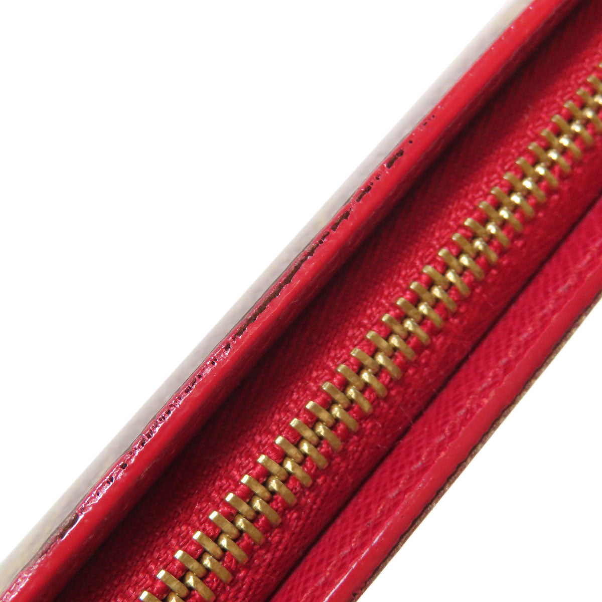 LOUIS VUITTON Long Wallet Purse M95006 Monogram canvas Brown Porto Monnaie Zip Cherry