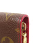 LOUIS VUITTON Long Wallet Purse M95006 Monogram canvas Brown Porto Monnaie Zip Cherry