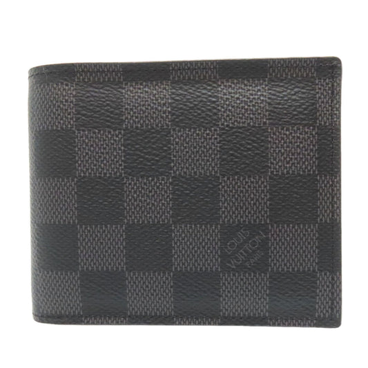 LOUIS VUITTON Bifold Wallet N60053 Damier canvas gray Portefeuille Amerigo NM