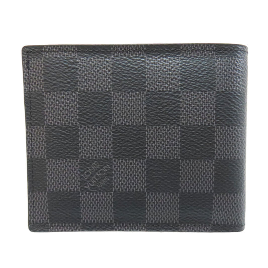 LOUIS VUITTON Bifold Wallet N60053 Damier canvas gray Portefeuille Amerigo NM