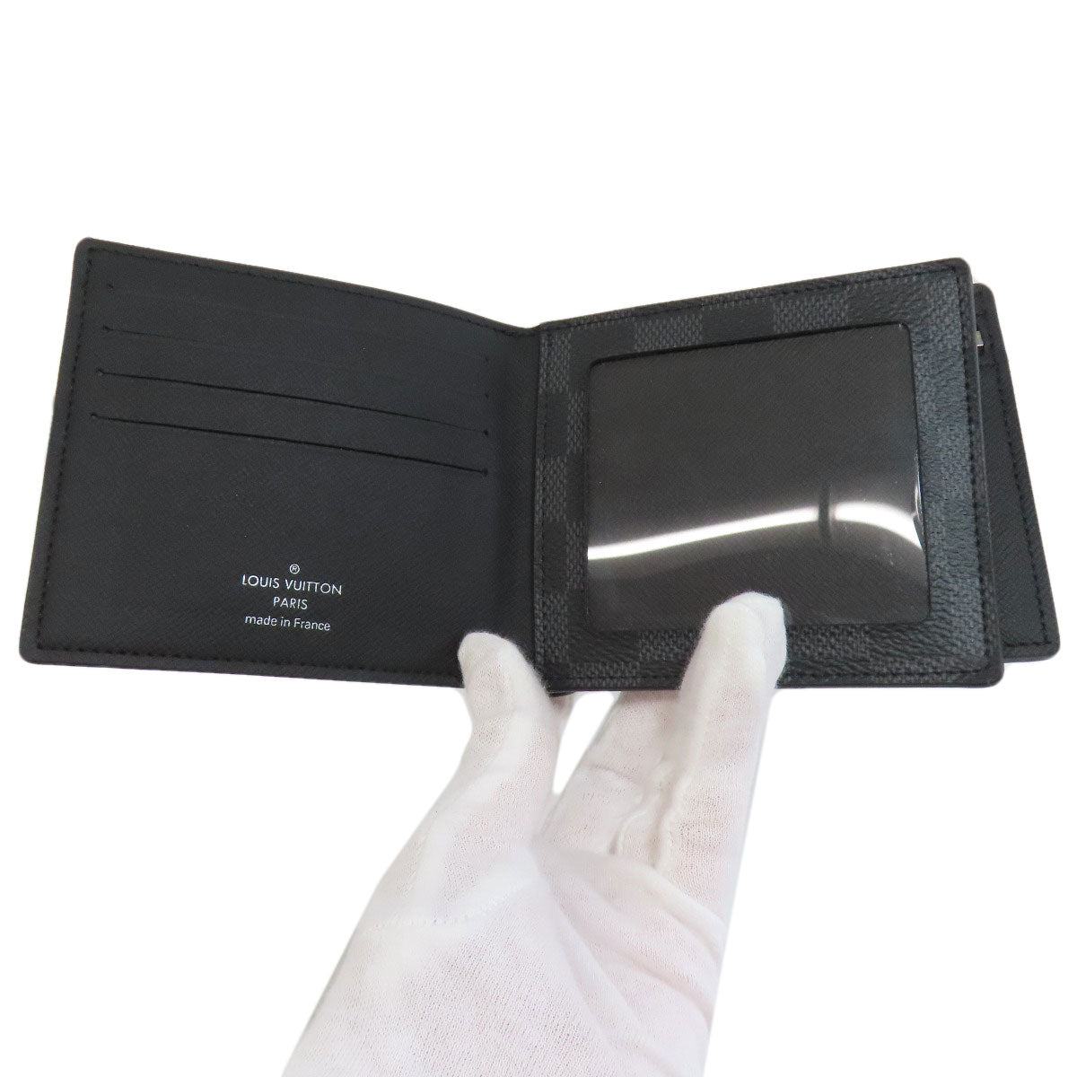 LOUIS VUITTON Bifold Wallet N60053 Damier canvas gray Portefeuille Amerigo NM