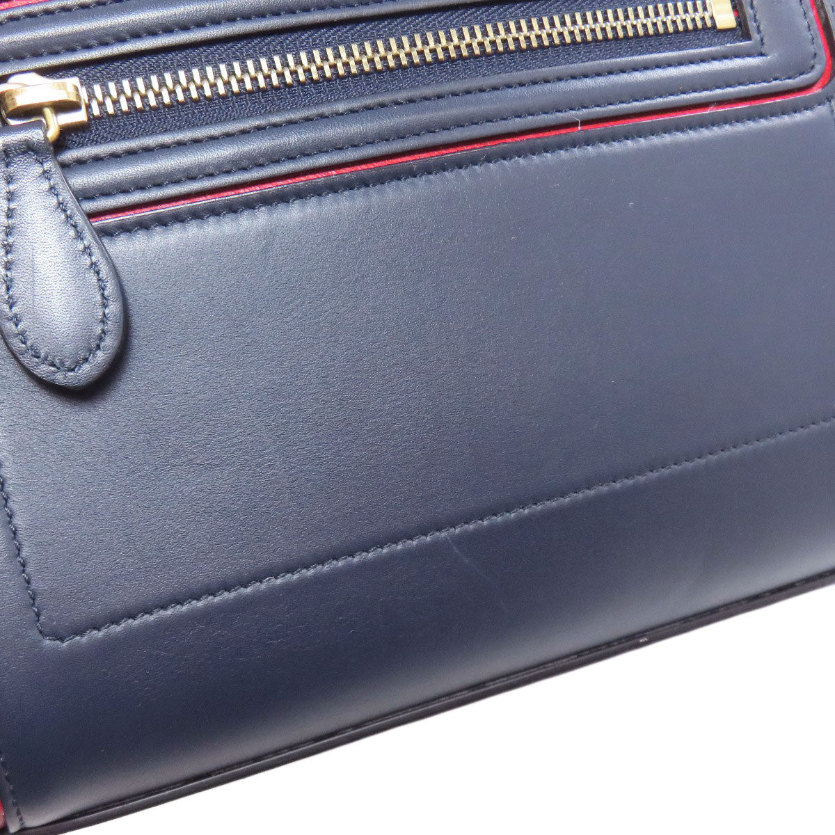 CELINE Tote Bag Calfskin Navy Luggage medium