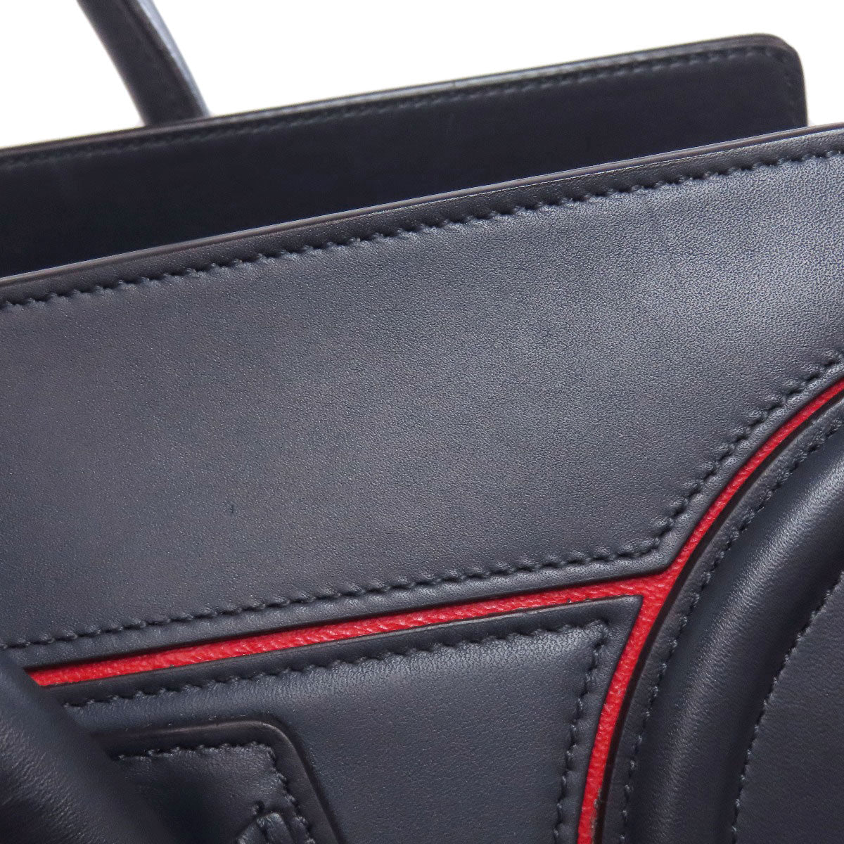 CELINE Tote Bag Calfskin Navy Luggage medium