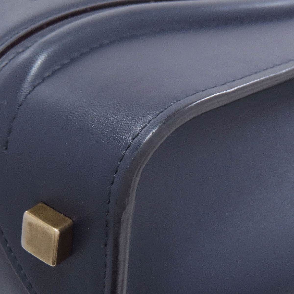 CELINE Tote Bag Calfskin Navy Luggage medium