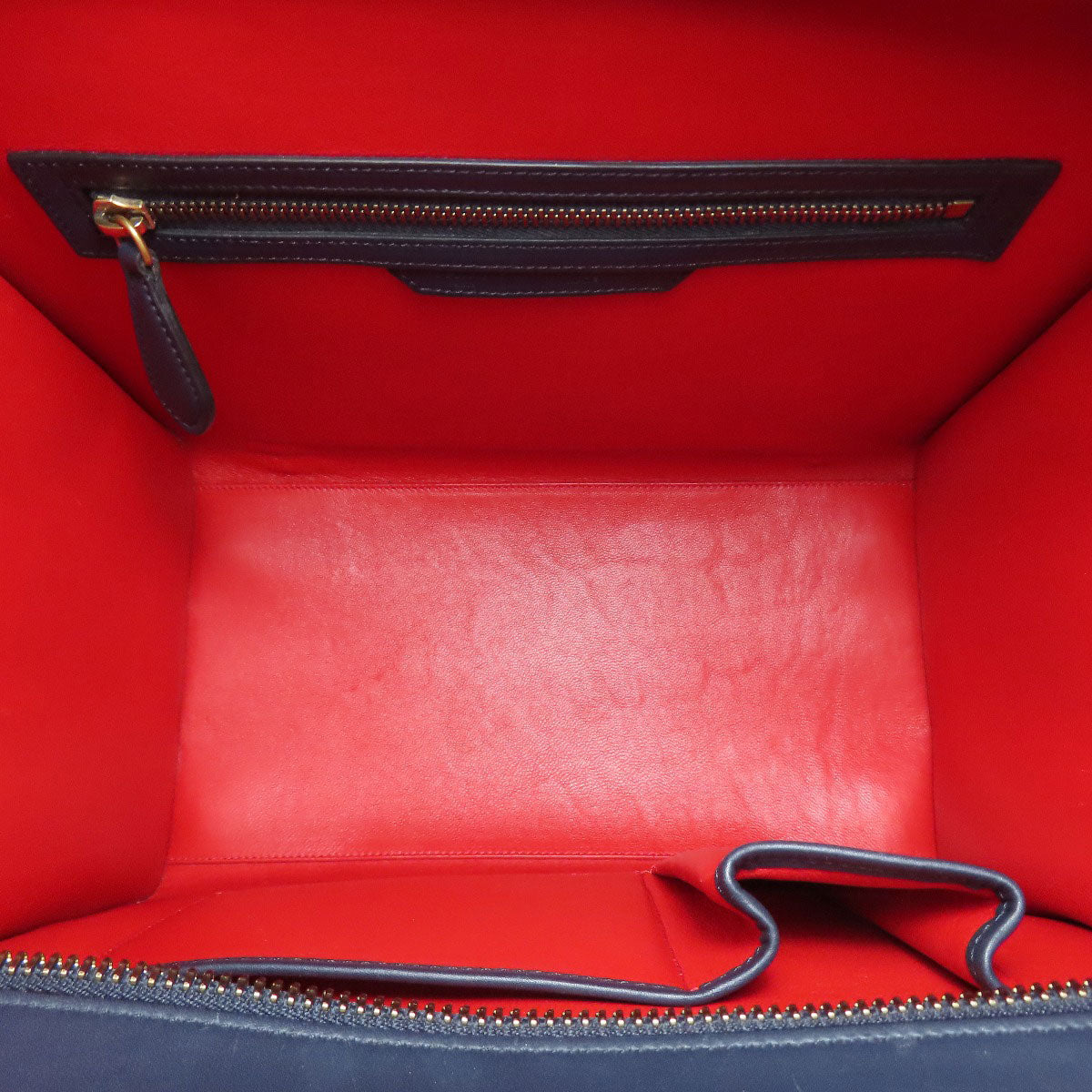 CELINE Tote Bag Calfskin Navy Luggage medium