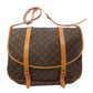 LOUIS VUITTON Shoulder Bag M42252 Monogram canvas Brown Saumur43 LL