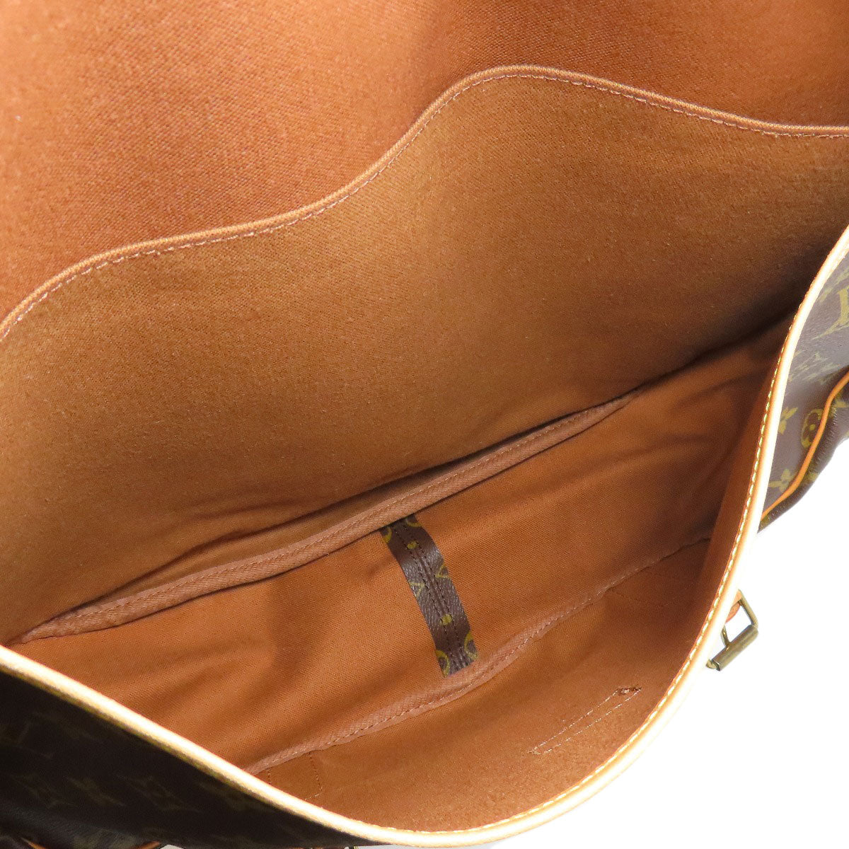 LOUIS VUITTON Shoulder Bag M42252 Monogram canvas Brown Saumur43 LL