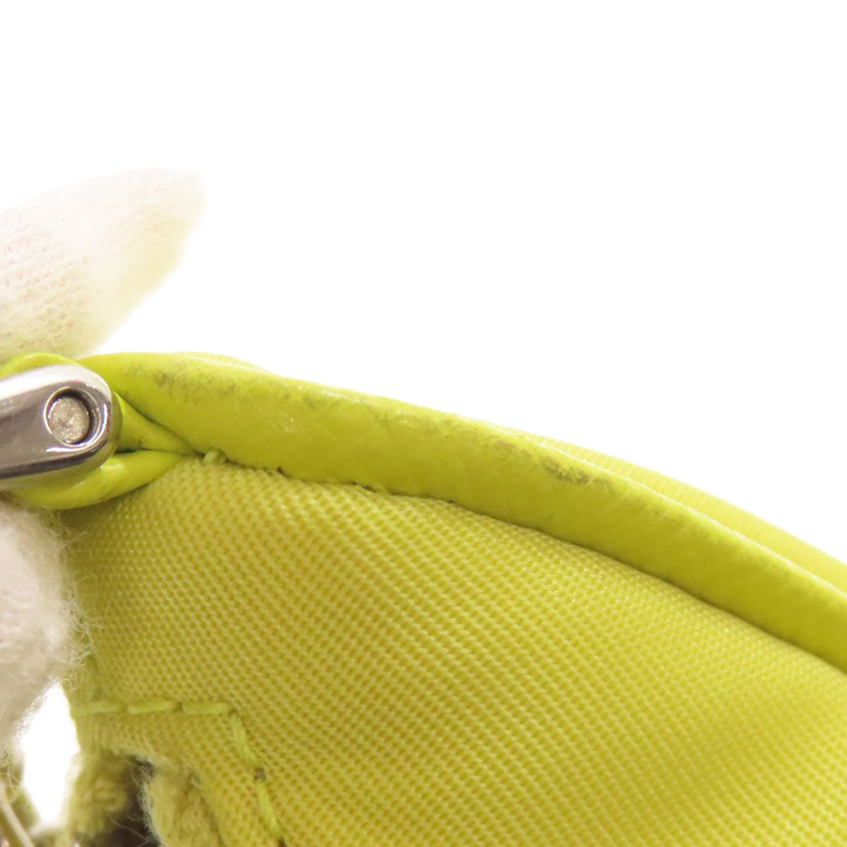 PRADA Handbag Nylon yellow Mini 2WAY