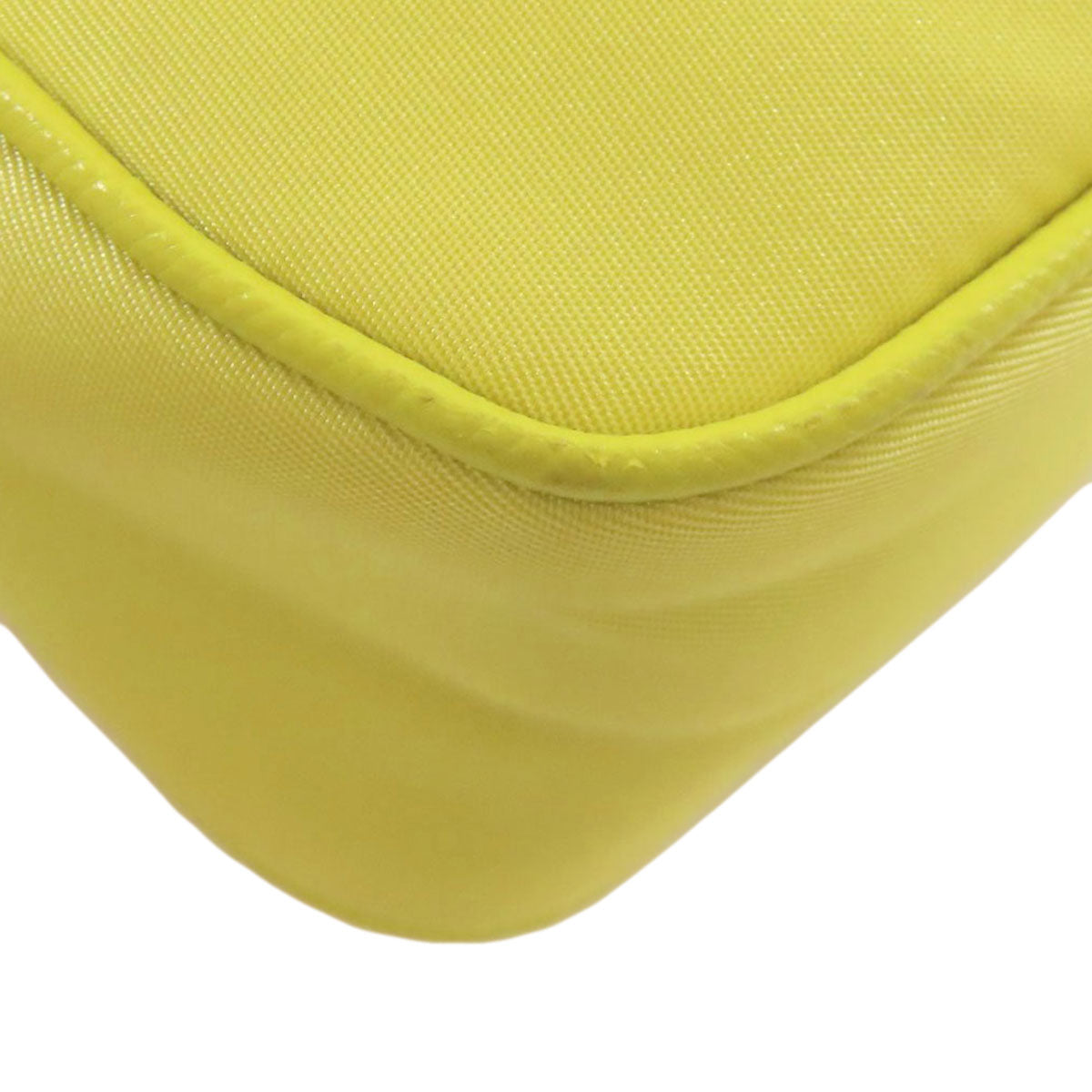 PRADA Handbag Nylon yellow Mini 2WAY