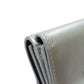 BALENCIAGA Bifold Wallet leather Silver logo tri-fold wallet mini wallet