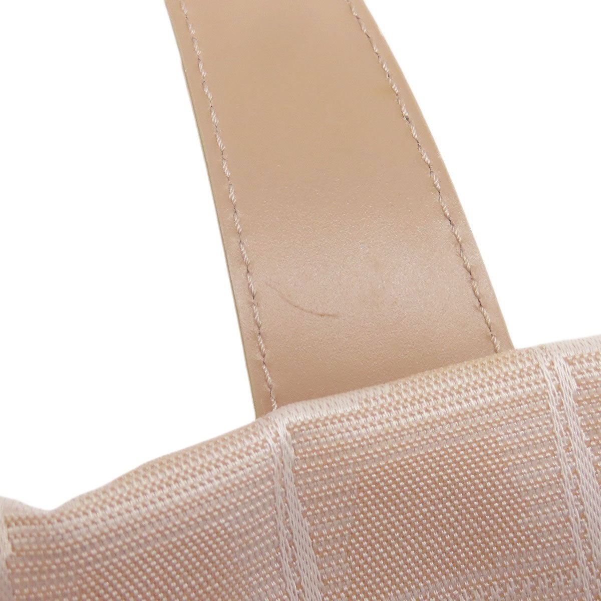 CHANEL Tote Bag Nylon jacquard beige New Travel Line MM