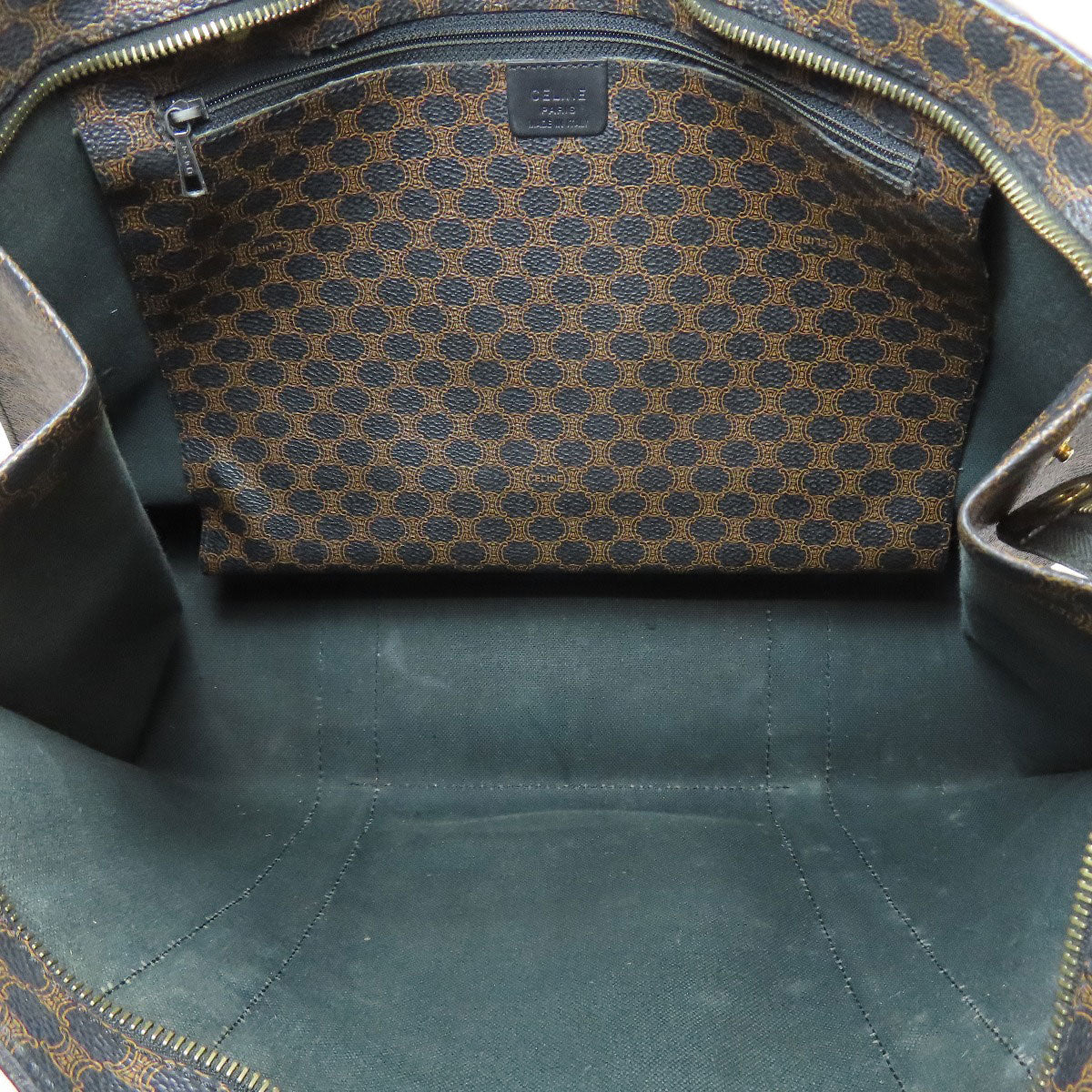 CELINE Tote Bag PVC Brown Macadam Pattern