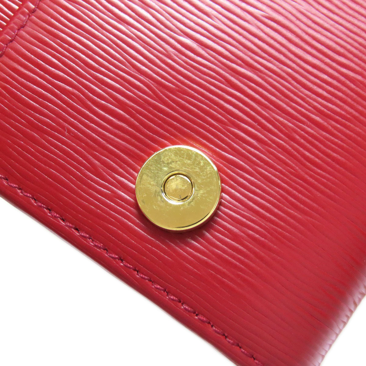 PRADA Long Wallet Purse Safiano Red Chain wallet