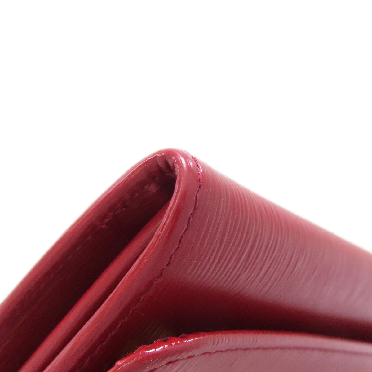 PRADA Long Wallet Purse Safiano Red Chain wallet