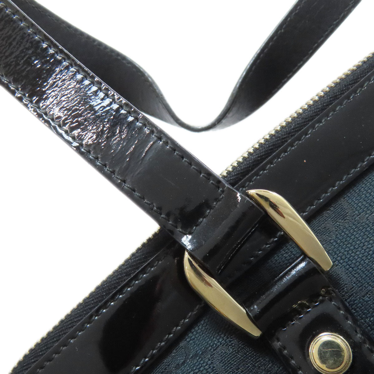 GUCCI Handbag 141470 canvas black Abby GG