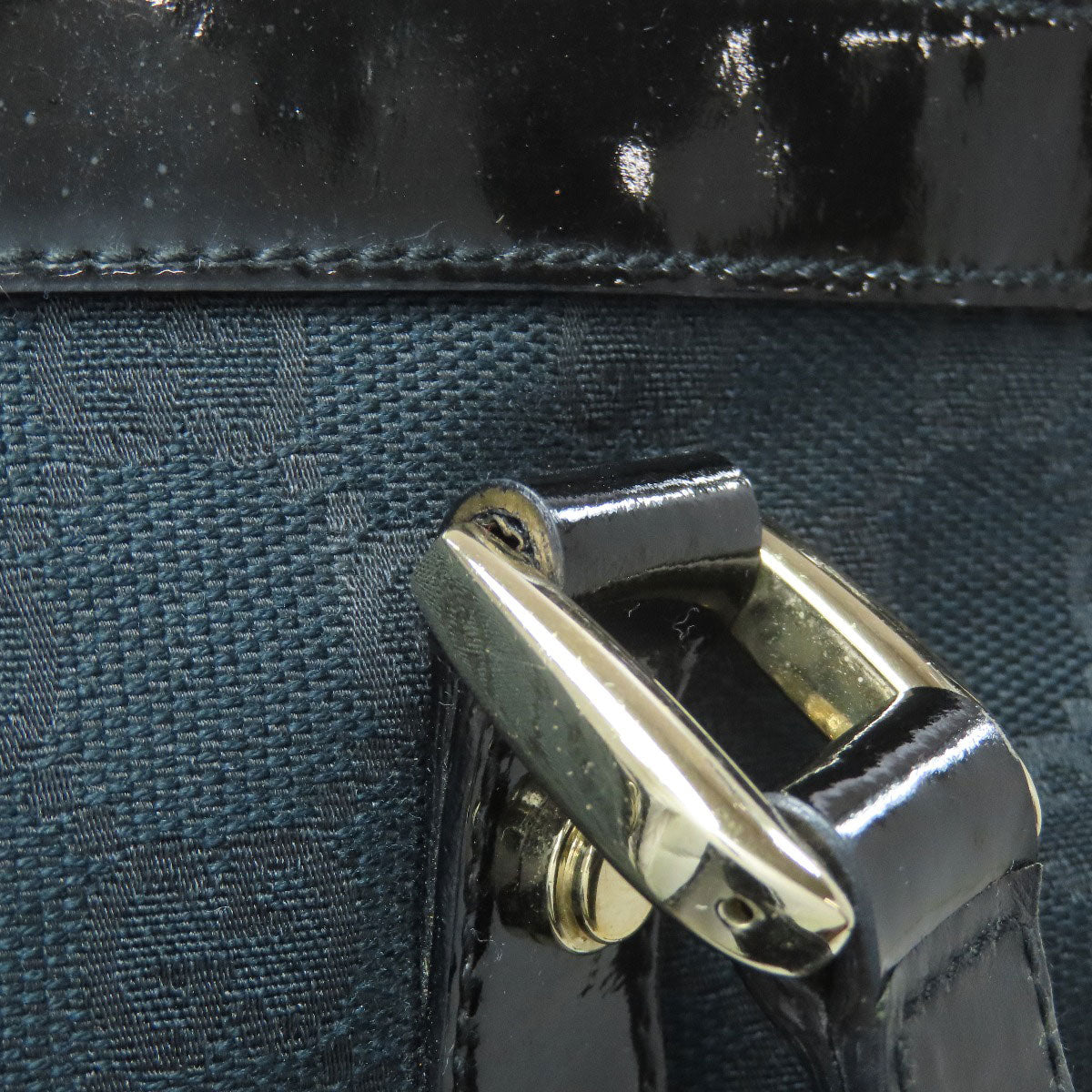 GUCCI Handbag 141470 canvas black Abby GG