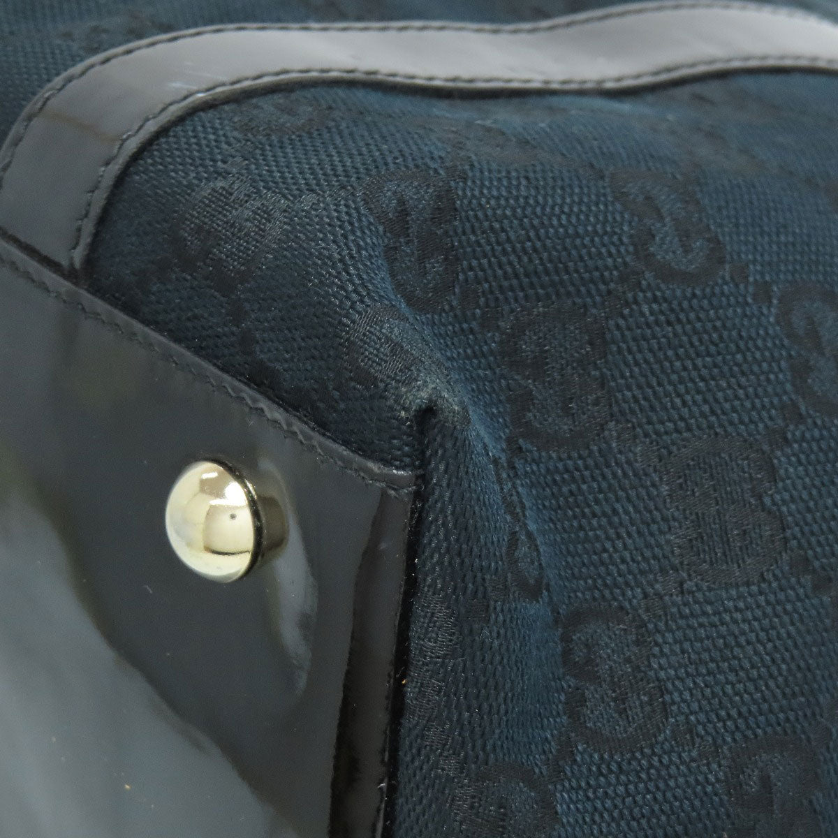 GUCCI Handbag 141470 canvas black Abby GG