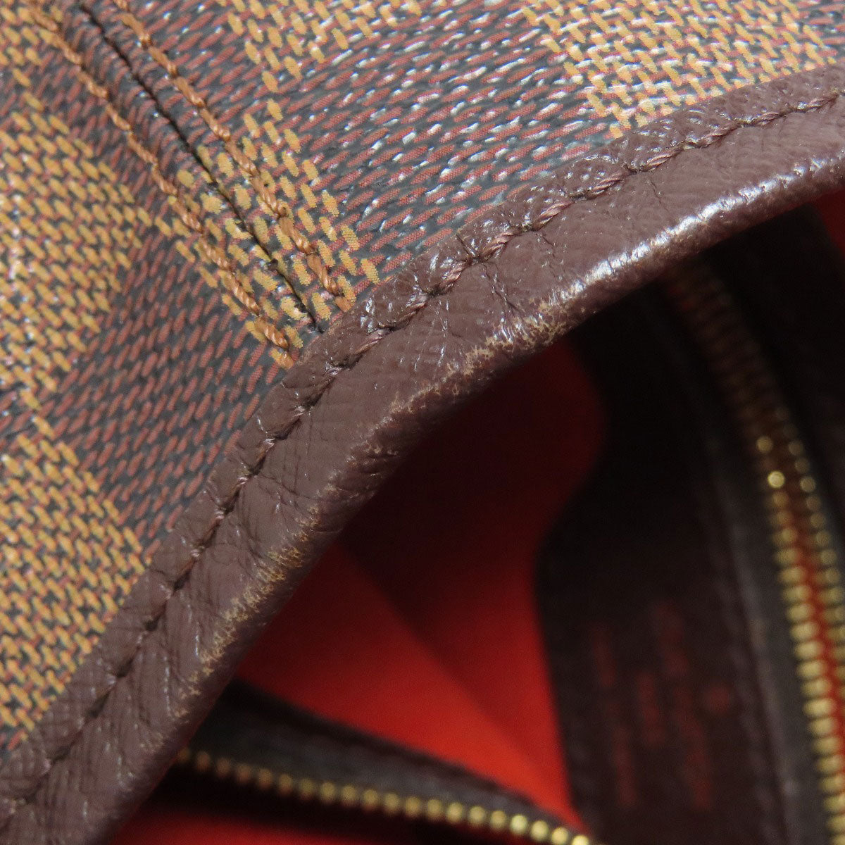 LOUIS VUITTON Handbag N42240 Damier canvas Brown Male