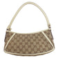 GUCCI Shoulder Bag 130989 canvas Brown Semi-Shoulder Bag one belt